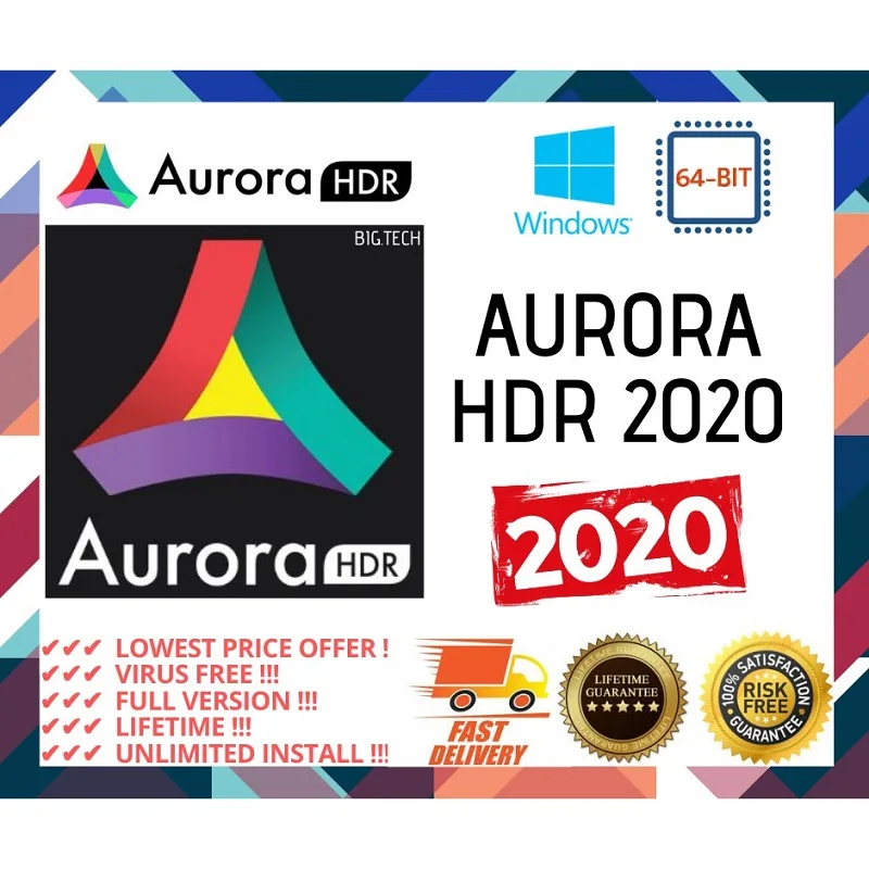Aurora HDR 2019| Plná verzia | 2019| Doživotná licencia | Windows |